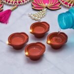 water sensor diya set diwali home decoration puja thali