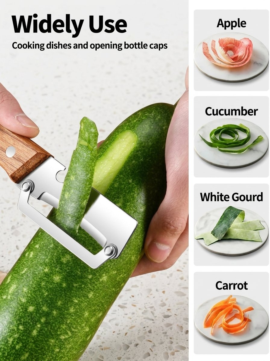 stainless steel vegetable peeler