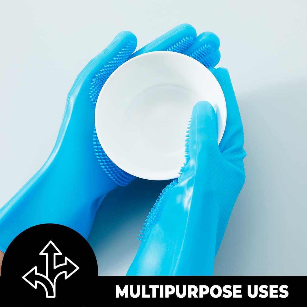 multipurpose silicone cleaning gloves for car washing India