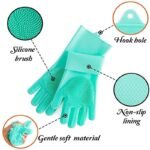 silicone kitchen cleaning gloves scrubbing glass utensils