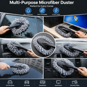 mini microfiber car duster brush cleaning car dashboard