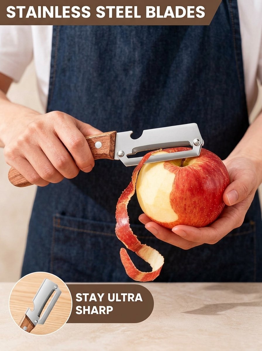 vegetable peeler with bottle opener