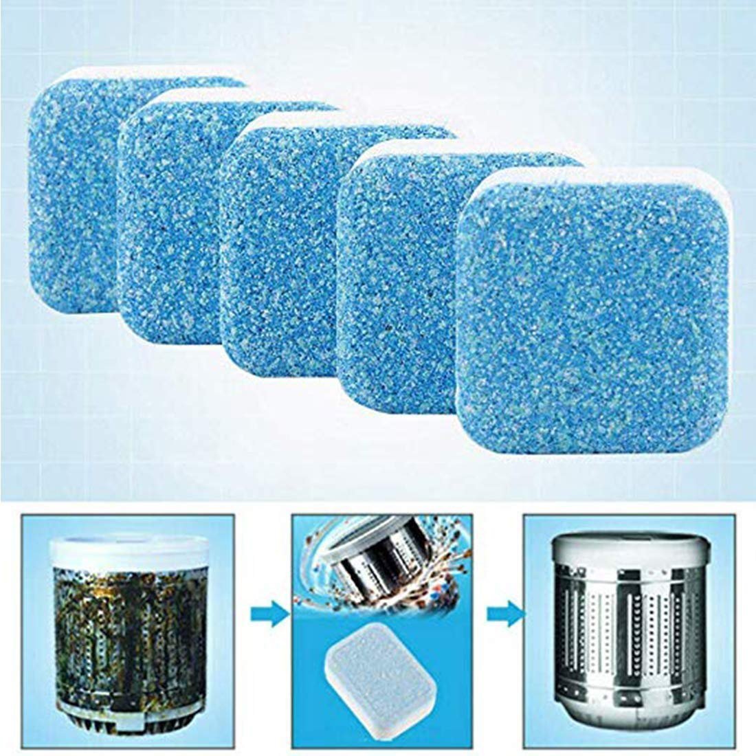 Washing machine cleaner tablets for drum cleaning