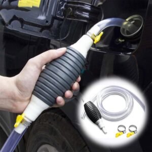 2 meter fuel transfer pump kit with hand pump and hose