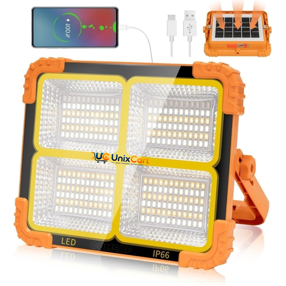 100 Watt LED Solar Light: 1 Best IP66 Outdoor Flood Lamp