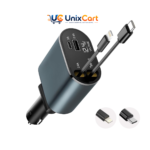 120W 4 in 1 Car Charger: 1 Best Retractable Fast Adapter