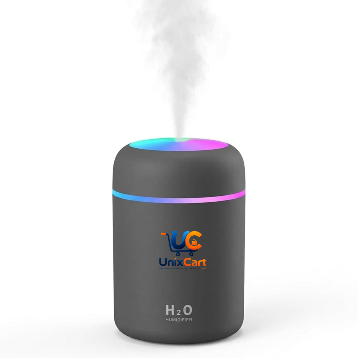 H2O air humidifier with colorful LED light
