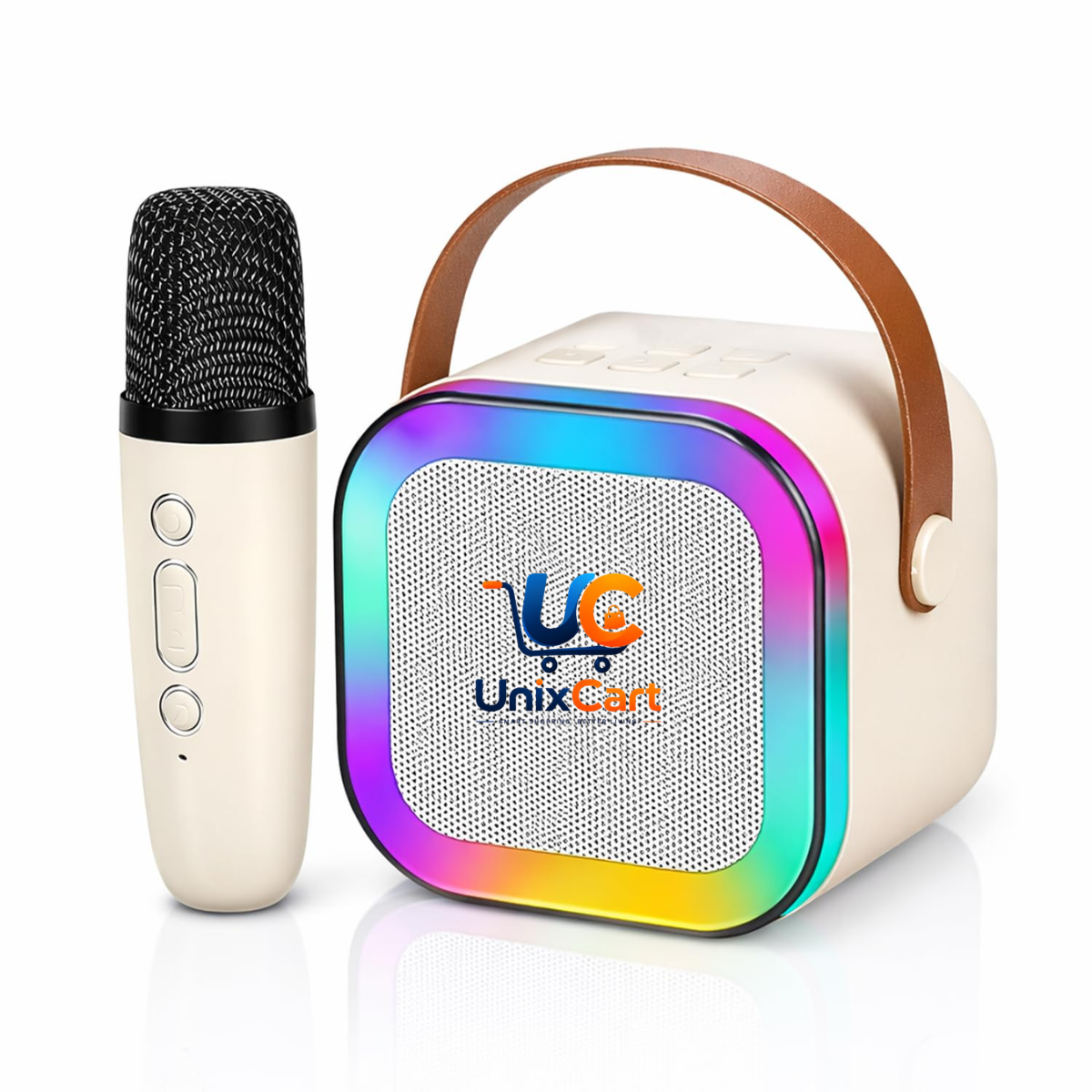 K12 bluetooth speaker with wireless mic and RGB lights