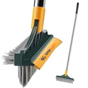3 in 1 bathroom cleaning brush with wiper, full length