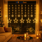12 LED star string light warm white