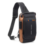 USB charging port on the side of the bag