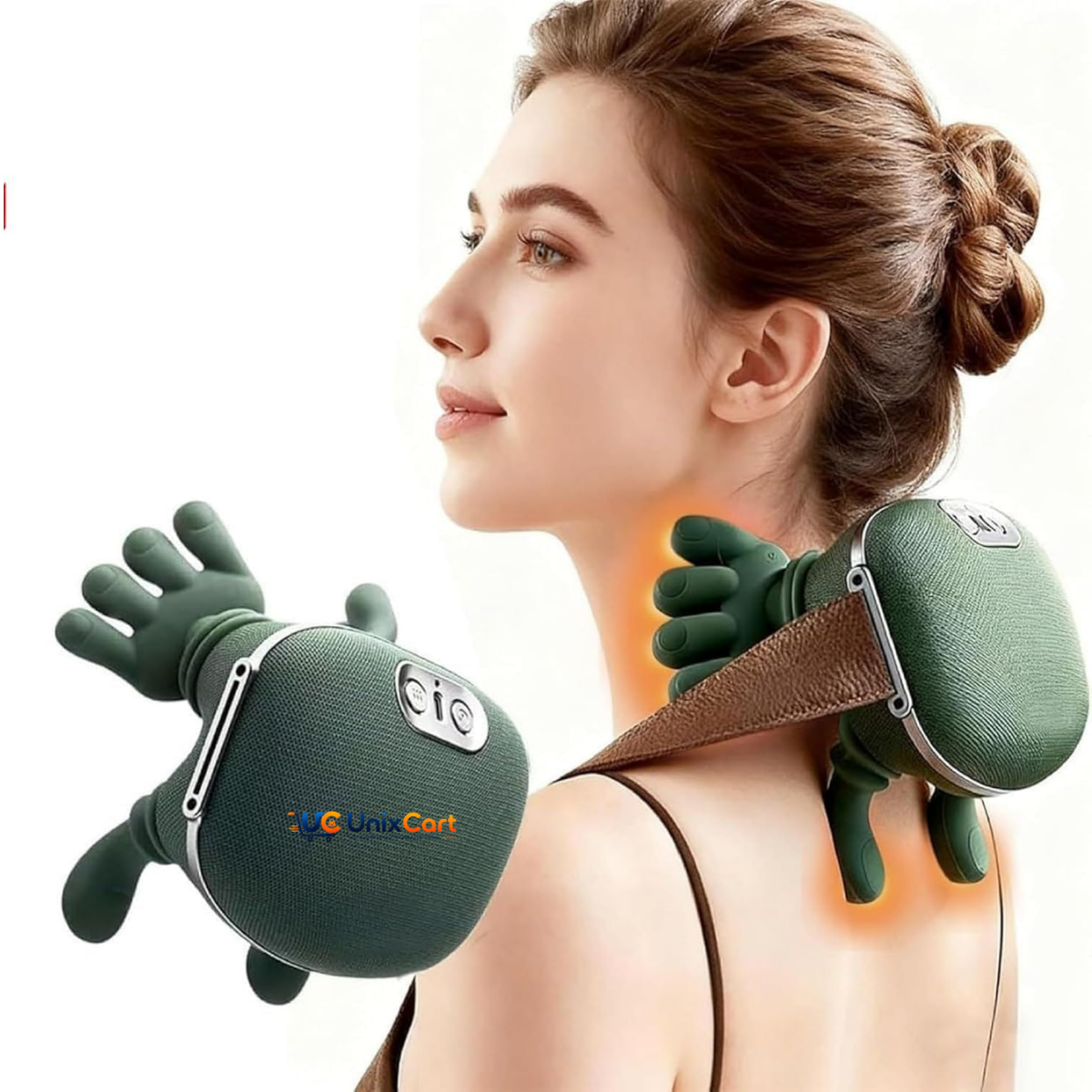 Heated Massager – Wireless Shiatsu Neck & Back, 4D Kneading