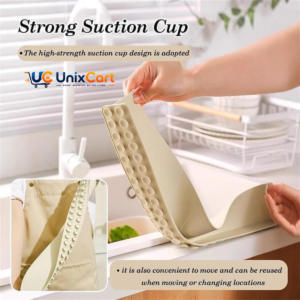 Flexible silicone kitchen sink splash guard