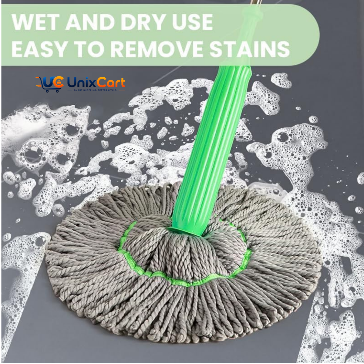 self wringing twist mop with microfiber head