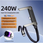 1.5M 240W Type-C charging cable with adjustable stand