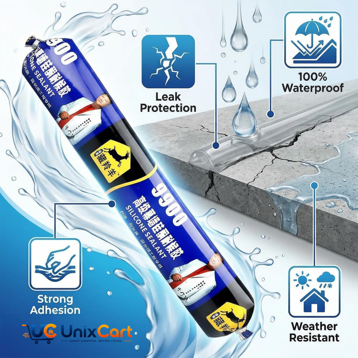 Sealant being applied to a roof crack