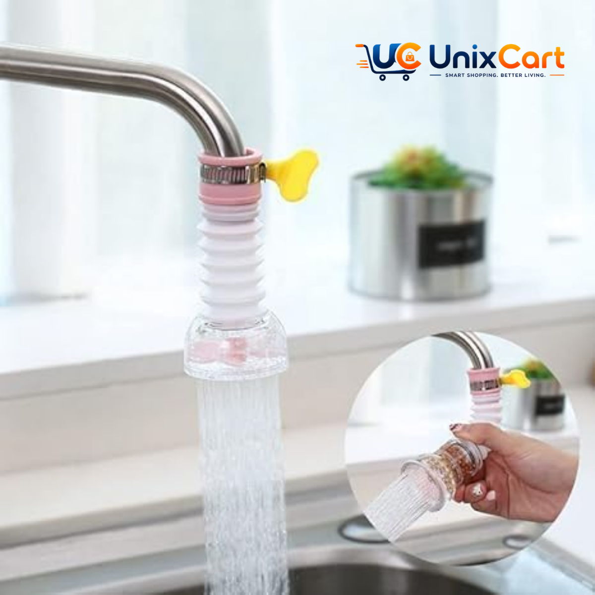 Adjustable Kitchen Faucet Splash Filter
