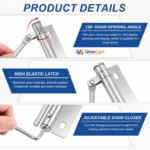 Spring loaded self closing door closer