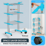 Foldable Cloth Drying Stand 3 Tier: 1 Best Heavy-Duty Balcony Rack