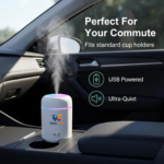 Portable H2O air humidifier for bedroom