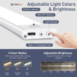 Light switching on automatically as hand approaches