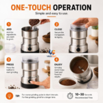 Nima electric coffee and spice grinder