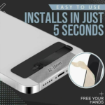 Mobile phone kickstand for hands-free viewing