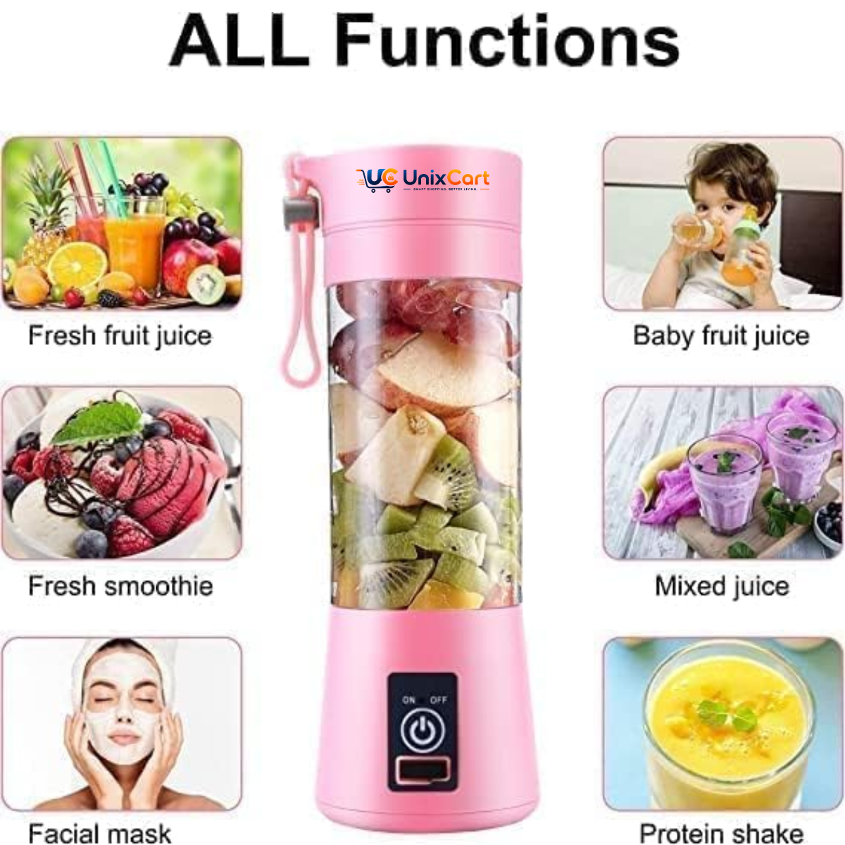 Mini portable juicer blender for smoothies