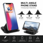 Pyramid phone stand for table use