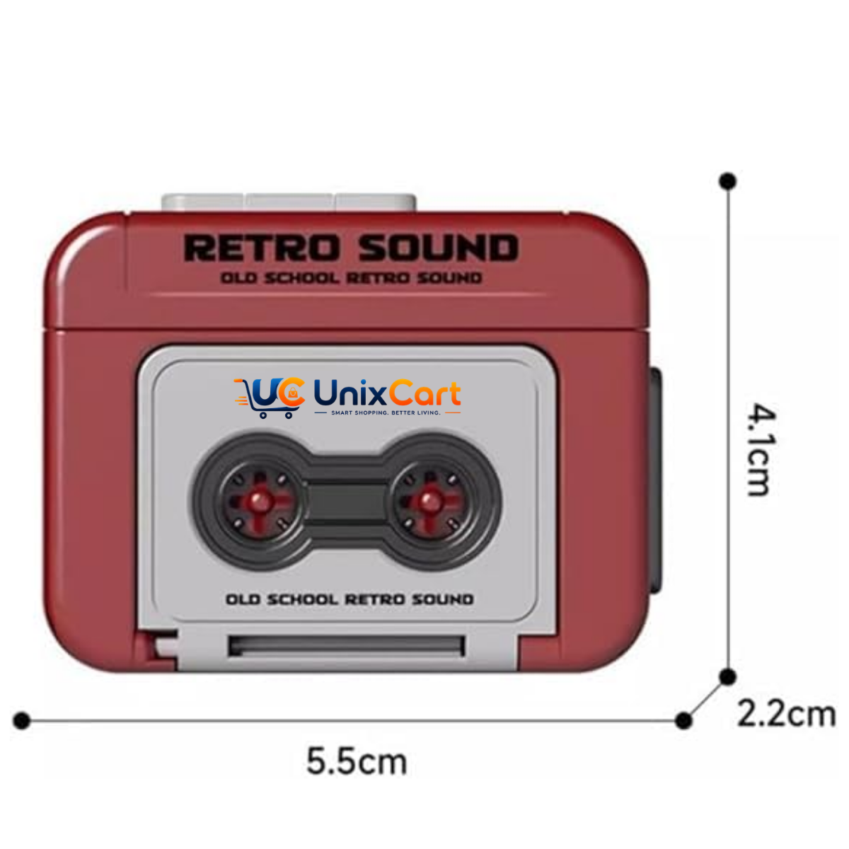 Retro sound keychain for keys and bags