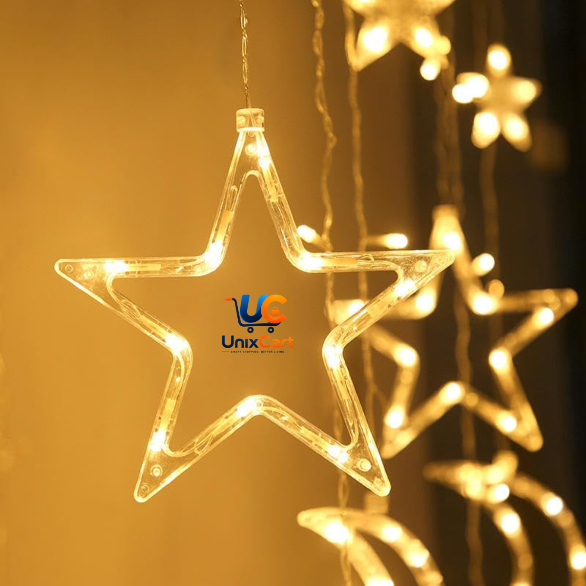 LED star string lights for bedroom decoration