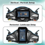 Touch screen mobile pouch for scooty and bike