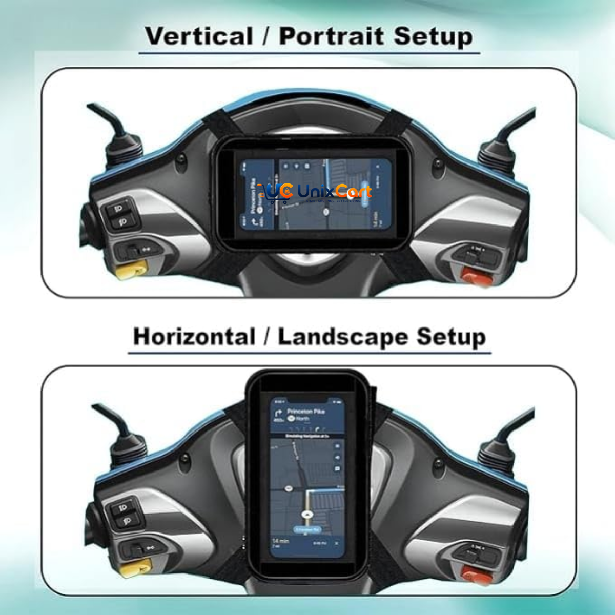 Touch screen mobile pouch for scooty and bike