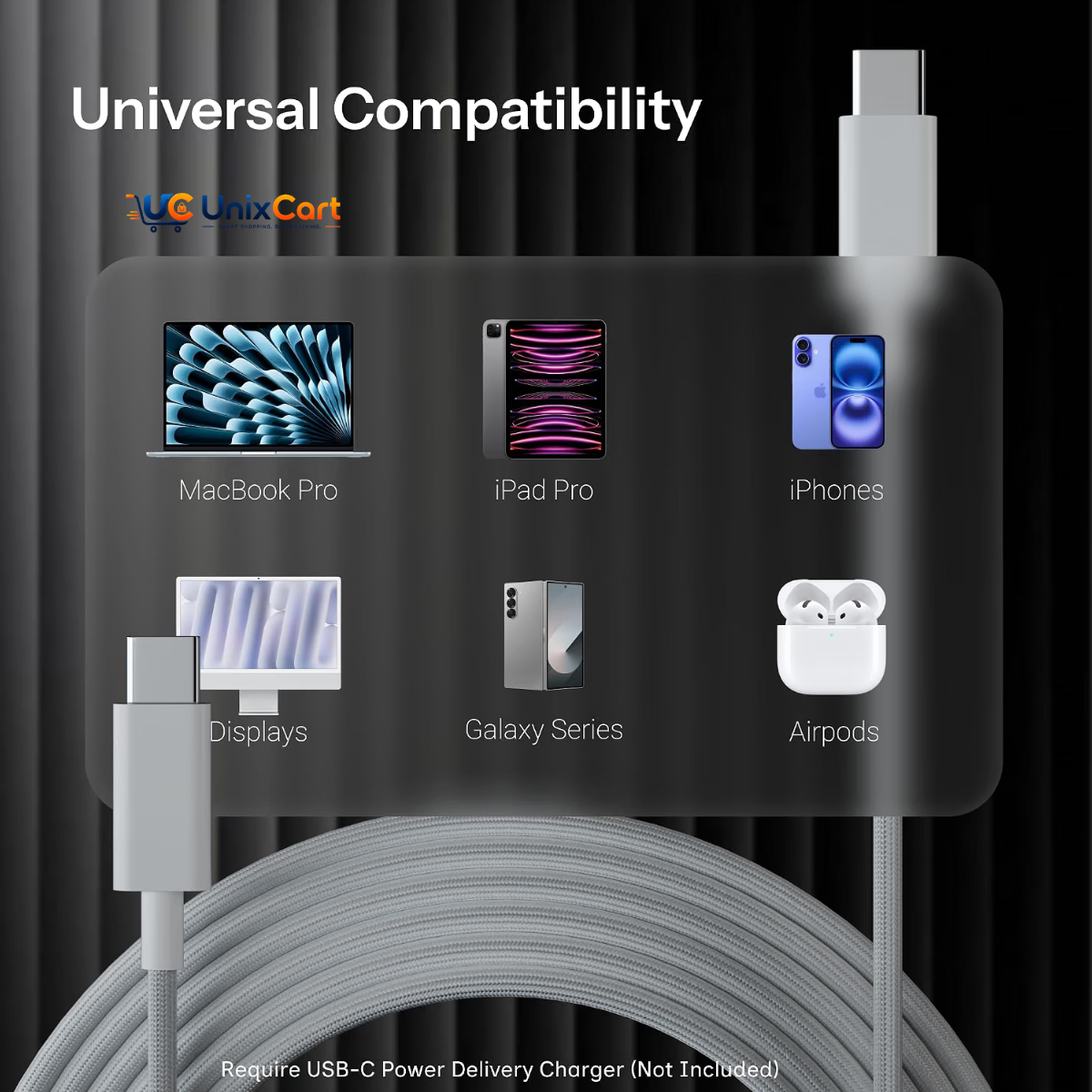 Type-C charging and data sync cable