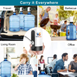 Rechargeable electric water dispenser pump for home