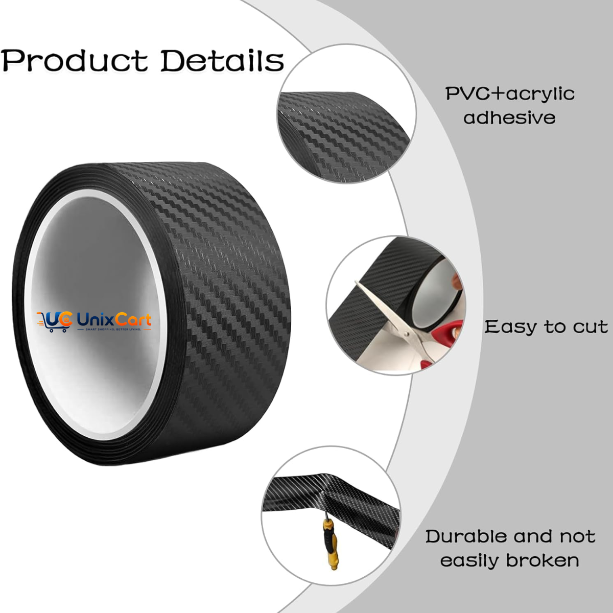 Car door edge carbon fiber protection film