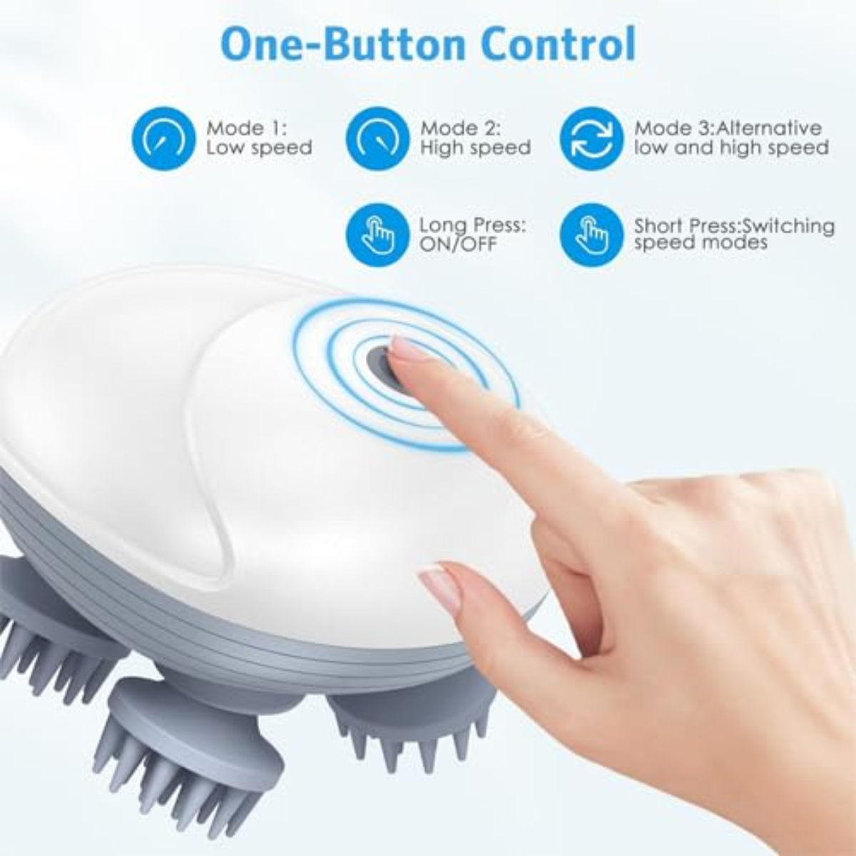 Electric scalp massager for relaxation and scalp care