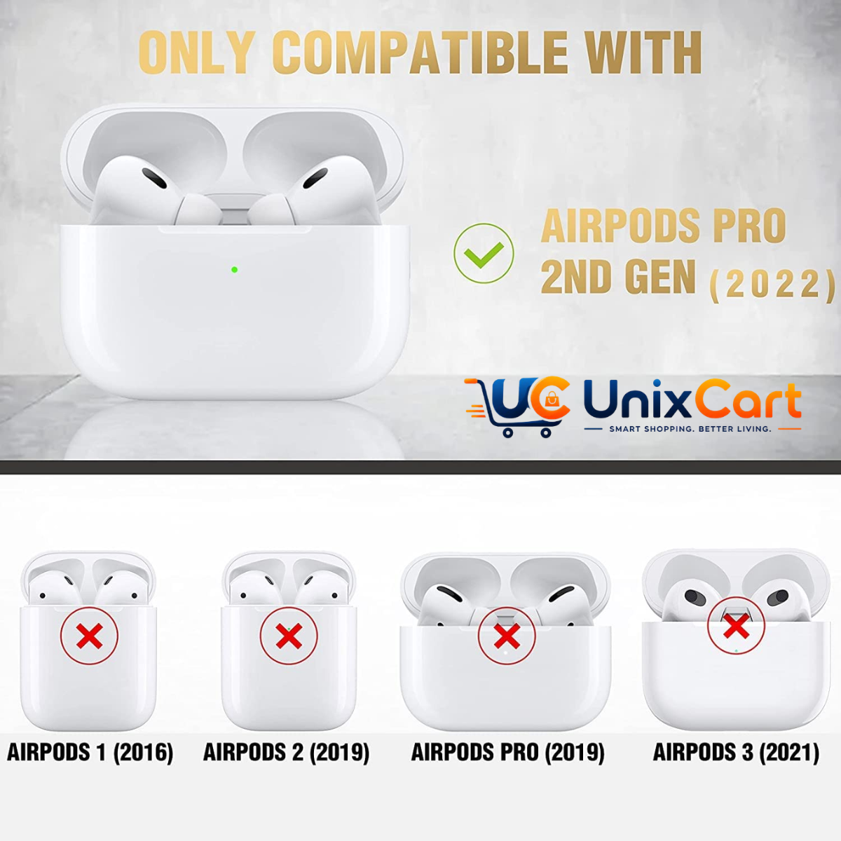 Protective cover for AirPods Pro 2 charging case