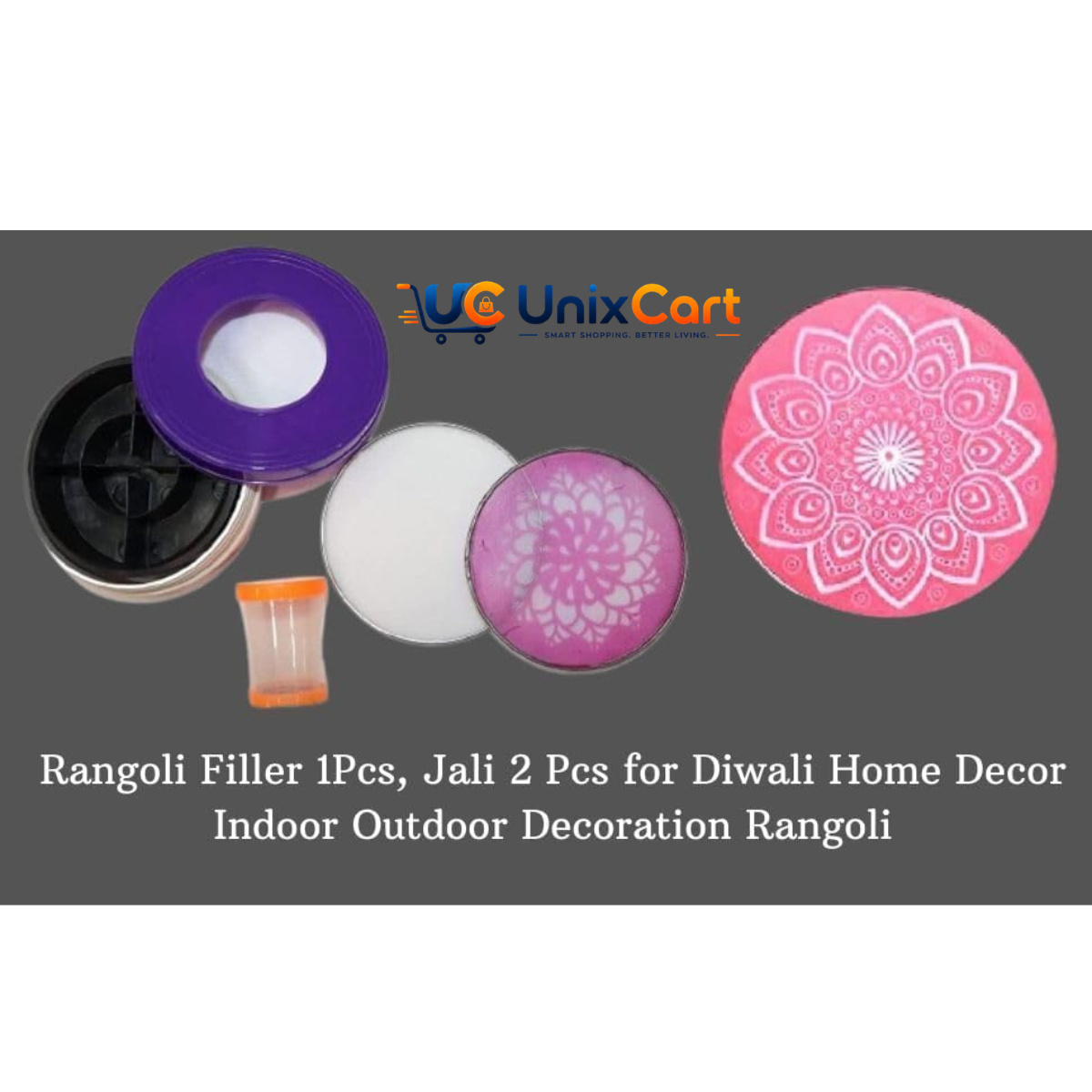 Printed and plain jali rangoli stencils