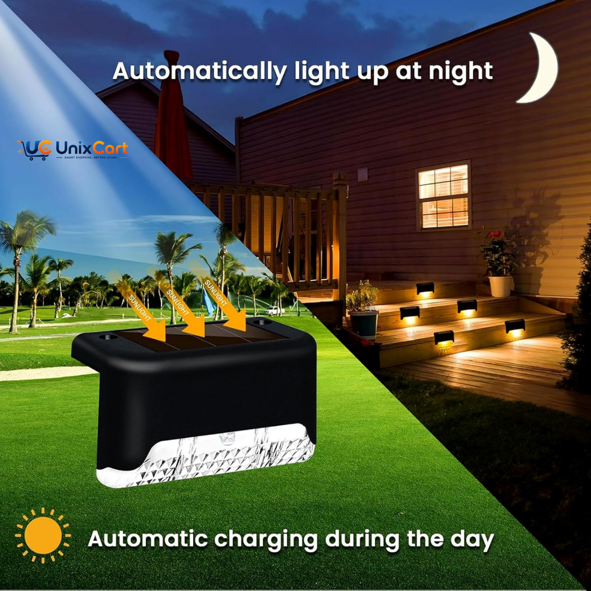 LED step light for balcony and deck