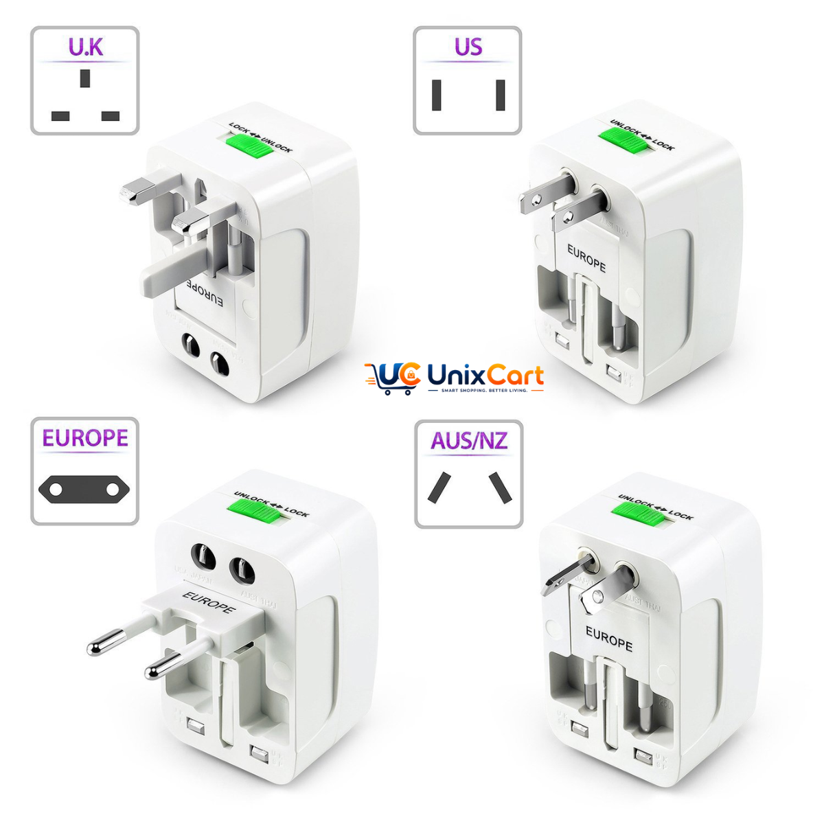 universal international power adapter for travel