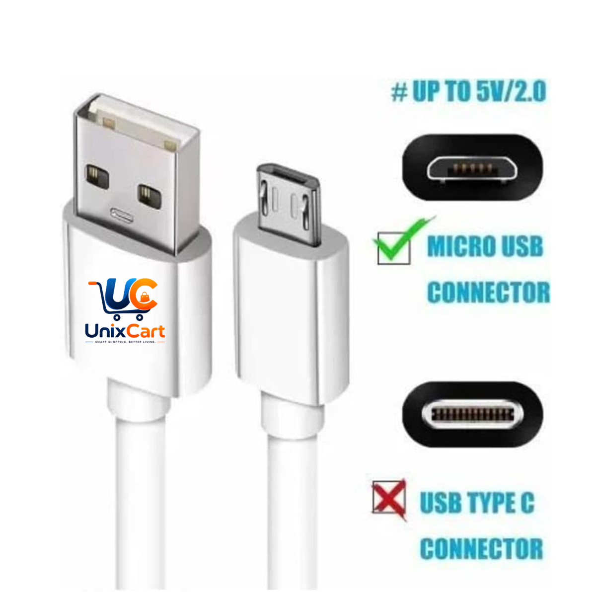 Micro USB charging and data transfer cable
