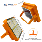 Solar panel of the light positioned for sunlight