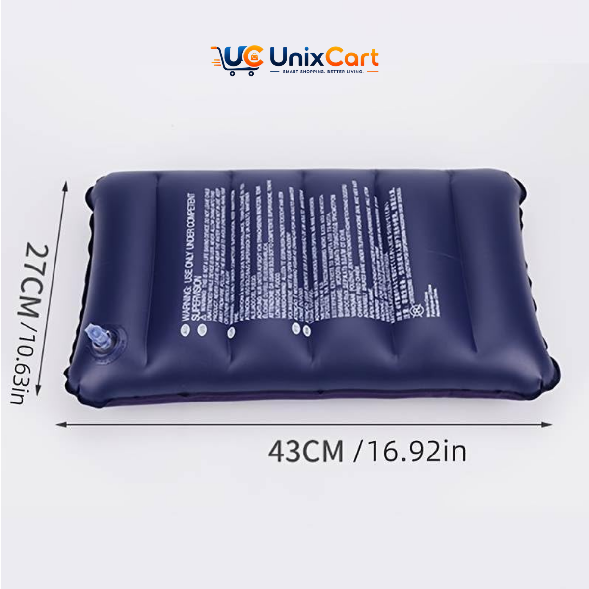 Blue Intex portable air pillow