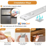 Dimmable LED wardrobe light with motion sensor