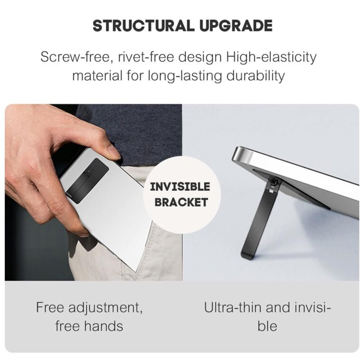 Compact foldable mobile kickstand