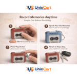 Compact retro keychain for backpack