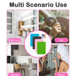 Silicone phone holder with suction cups for mirror use