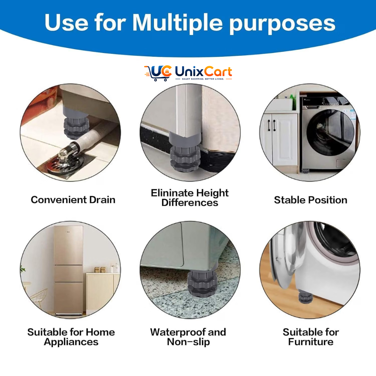 washing machine vibration reduction pads