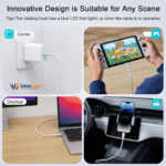 Braided USB Type-C charging cable for compatible devices